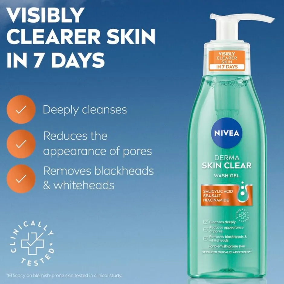 Online Nivea Skincare NIVEA Derma Skin Clear Reinigingsgel
