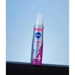 New Nivea Diamond Gloss Care Hold 4 Mousse