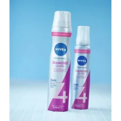 New Nivea Diamond Gloss Care Hold 4 Mousse