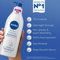 Clearance Nivea Express Hydratation Bodylotion met Pomp