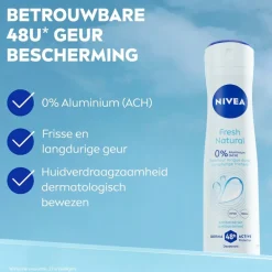 Hot Nivea Fresh Natural Deodorant Spray