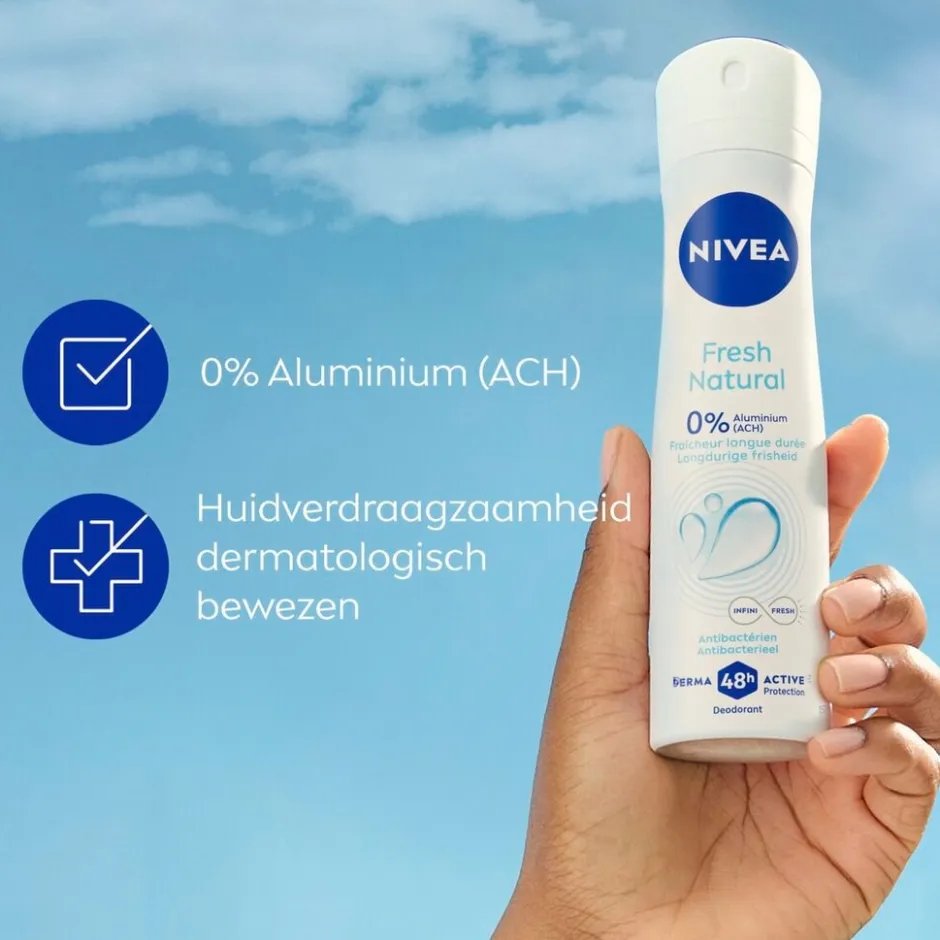 Hot Nivea Fresh Natural Deodorant Spray