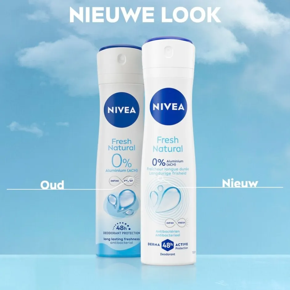 Hot Nivea Fresh Natural Deodorant Spray