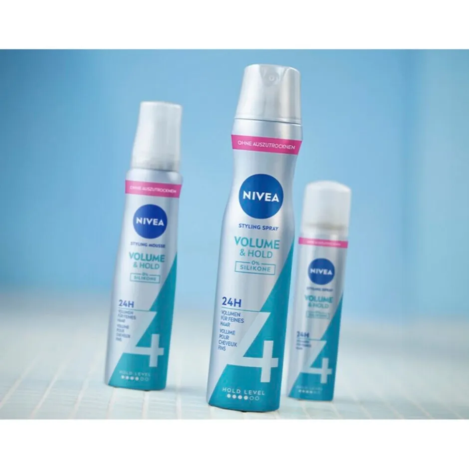 Hot Nivea Hold 4 Volume Care Styling Mousse