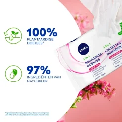 Sale Nivea Skincare NIVEA 3-In-1 Verzachtende Reinigingsdoekjes