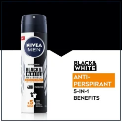 Sale Nivea Men Black & White Invisible Ultimate Impact Antitranspirant Spray