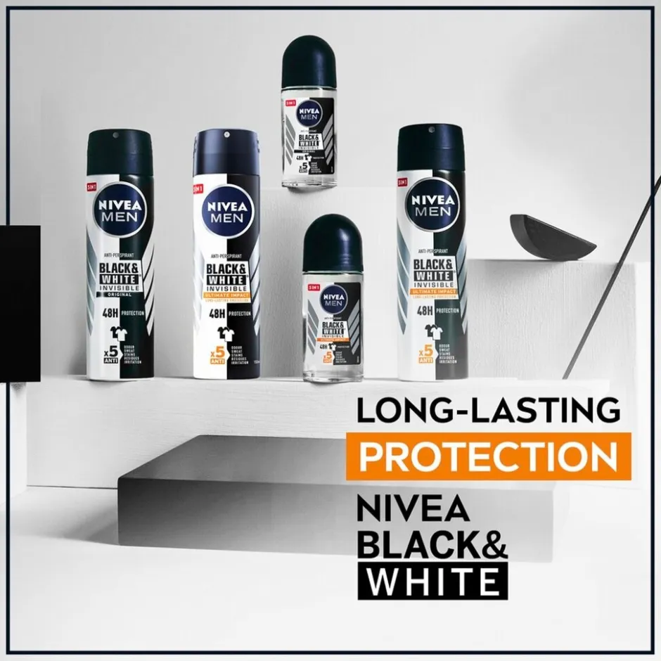 Sale Nivea Men Black & White Invisible Ultimate Impact Antitranspirant Spray