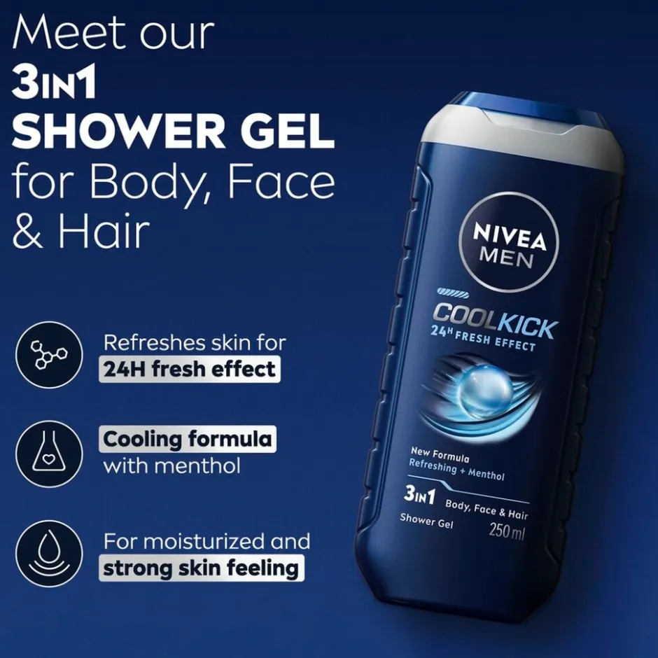 Online Nivea Men Cool Kick Douchegel