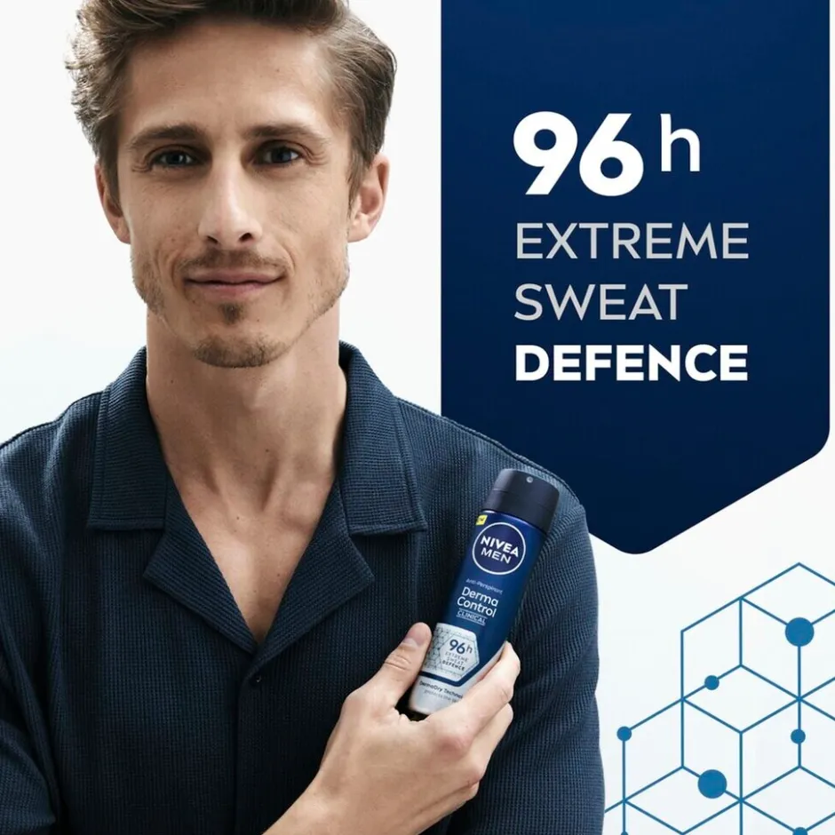 Outlet Nivea Men Derma Dry Control Antitranspirant Spray