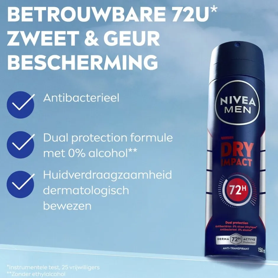 Online Nivea Men Dry Impact Antitranspirant Spray
