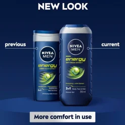 Hot Nivea Men Energy 24H Fresh Effect 3-in-1 Douchegel
