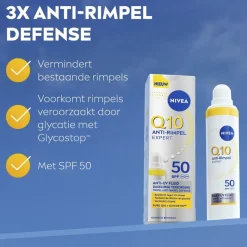 Best Nivea Skincare NIVEA Q10 Anti-Rimpel Expert SPF50 Anti-Uv Fluïde