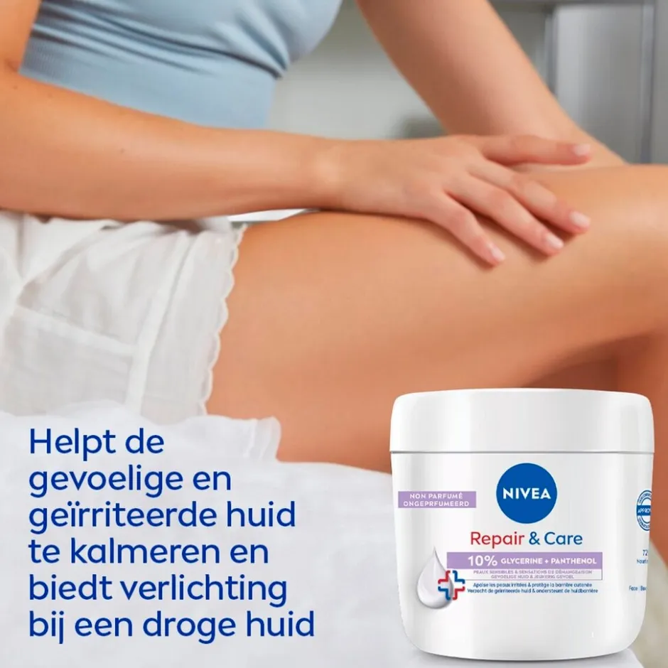 Sale Nivea Repair & Care Fragrance Free Bodycrème