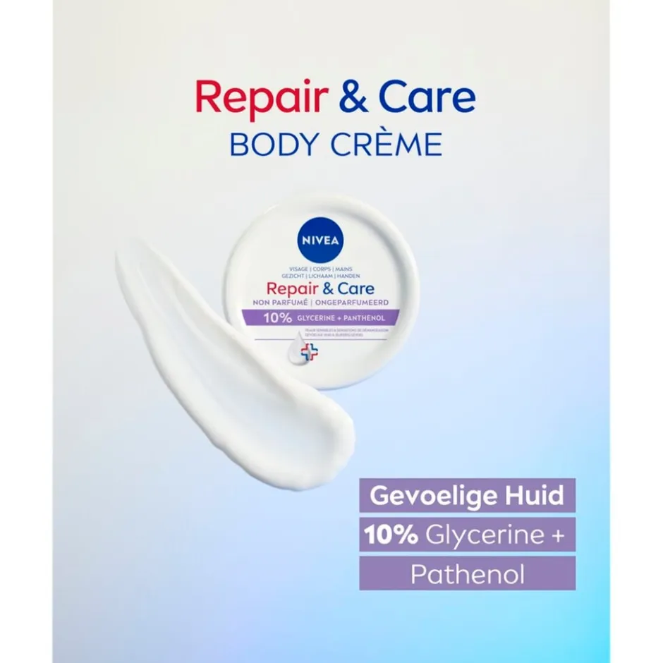 Sale Nivea Repair & Care Fragrance Free Bodycrème