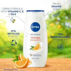 Best Nivea Soft Care Shower Orange & Avocado Oil Douchegel