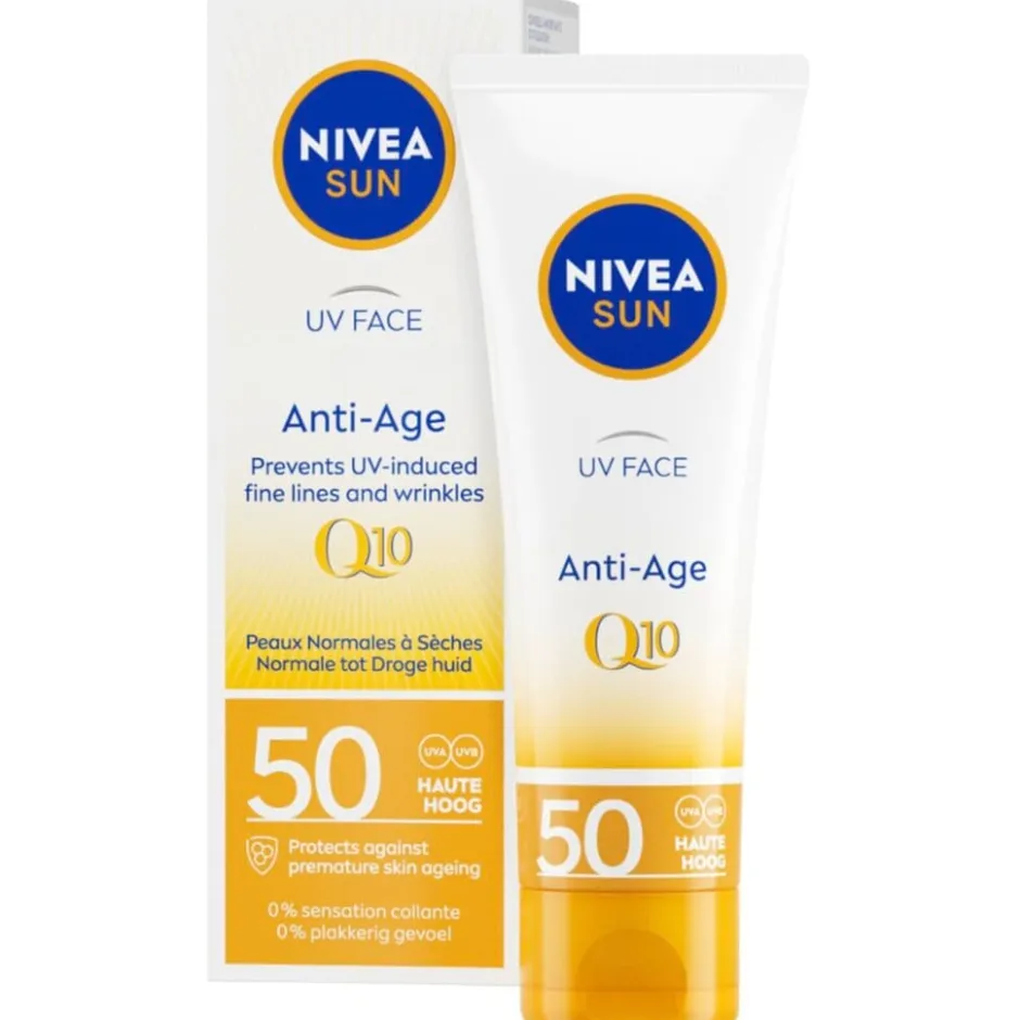 Outlet Nivea Sun Uv Face Anti-Age Q10 SPF50 Zonnecrème