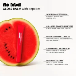 Online NO LABEL 02 Sheer Red Gloss Balm