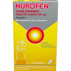 Discount Nurofen voor Kinderen Ibuprofen 60 mg Zetpillen