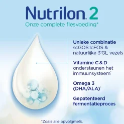 Outlet Nutrilon 2 Opvolgmelk Baby Flesvoeding 6-10 Maanden