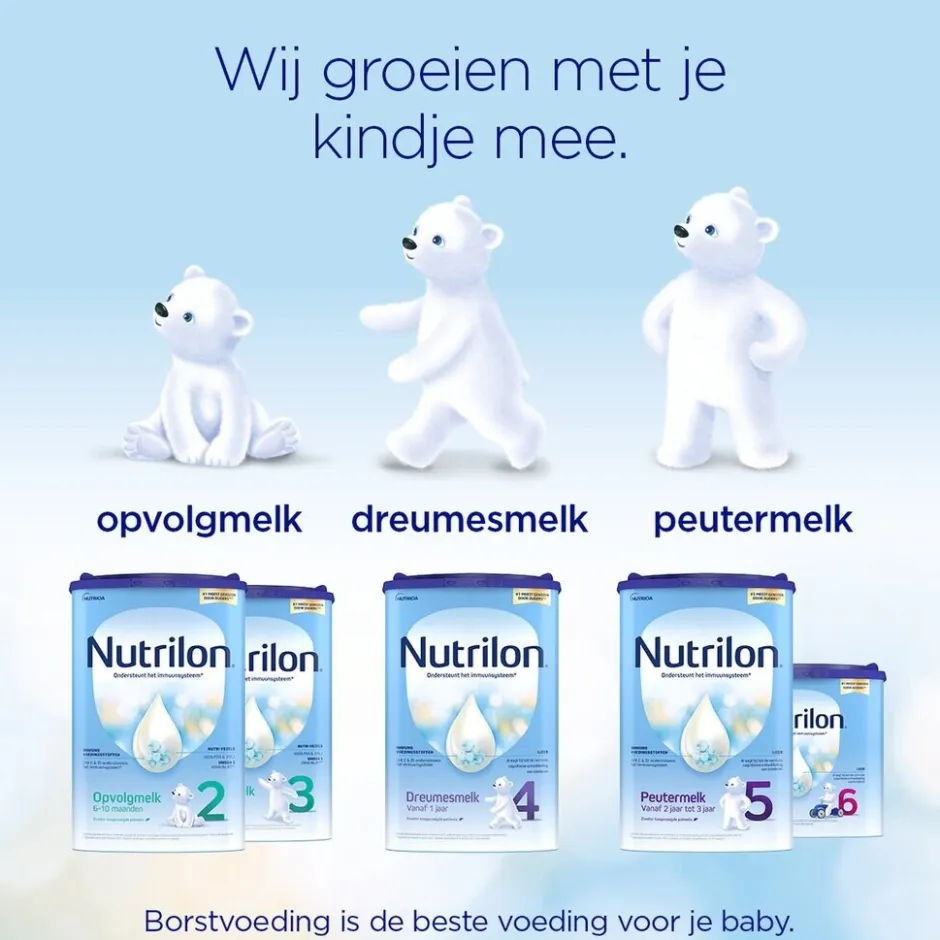 Outlet Nutrilon 2 Opvolgmelk Baby Flesvoeding 6-10 Maanden