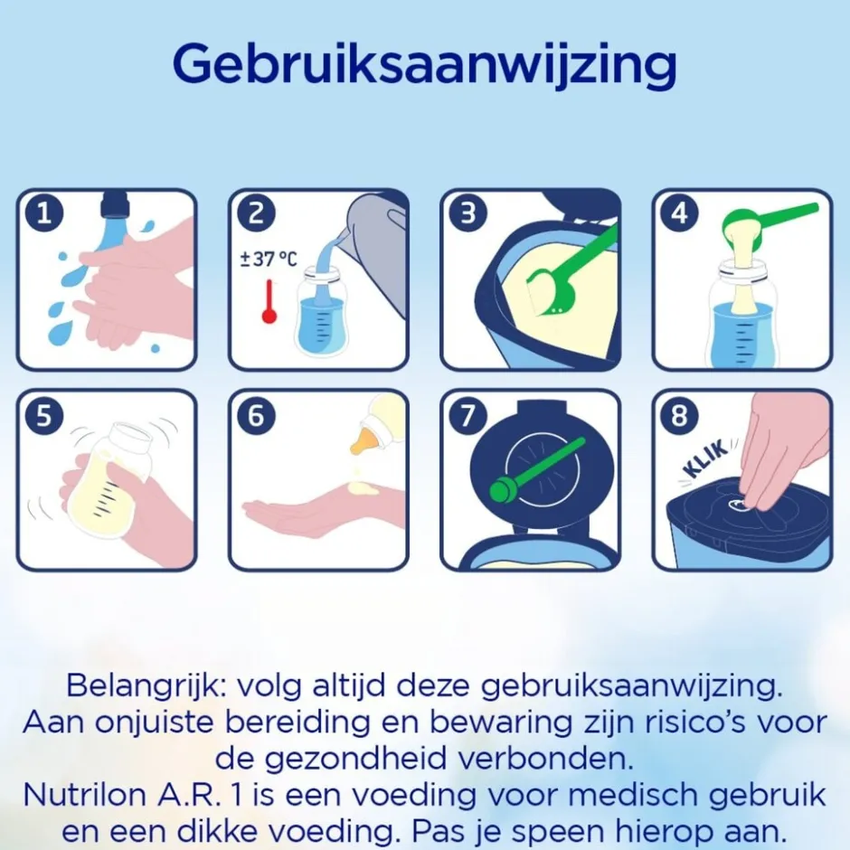 Outlet Nutrilon A.R. 1 Dieetvoeding 0-6 Maanden