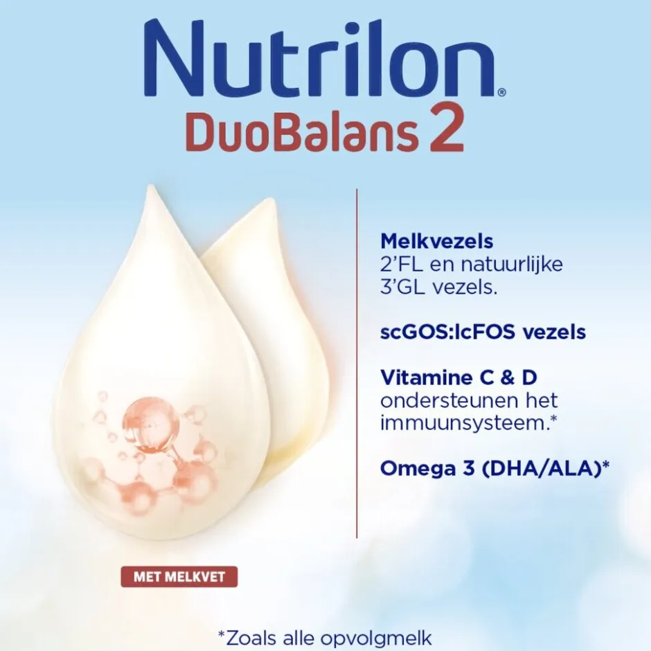 Outlet Nutrilon DuoBalans 2 Opvolgmelk Baby Flesvoeding 6-12 Maanden