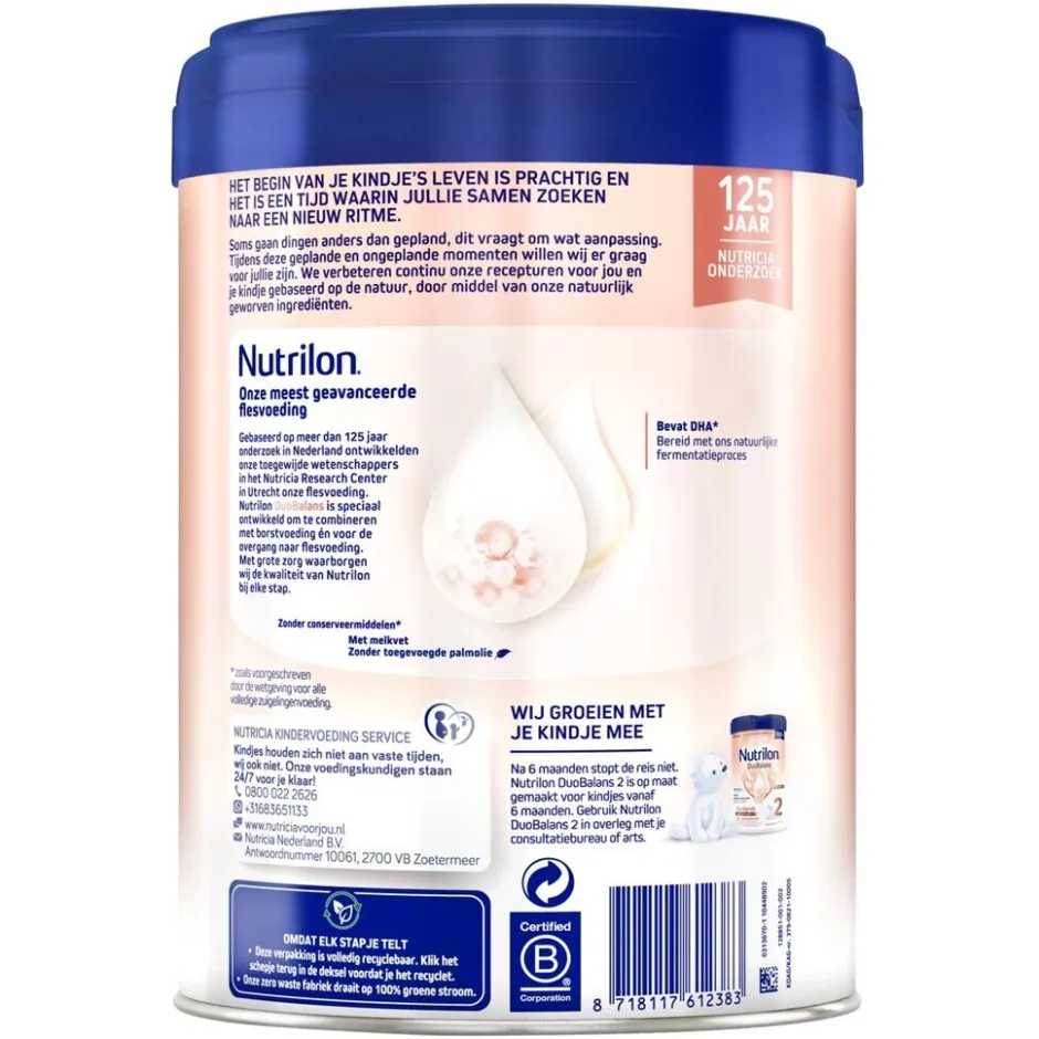 Clearance Nutrilon DuoBalans 1 Volledige Zuigelingenvoeding 0-6 Maanden