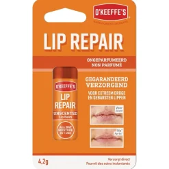 New O'Keeffe's Lip Repair Ongeparfumeerde Lippenbalsem