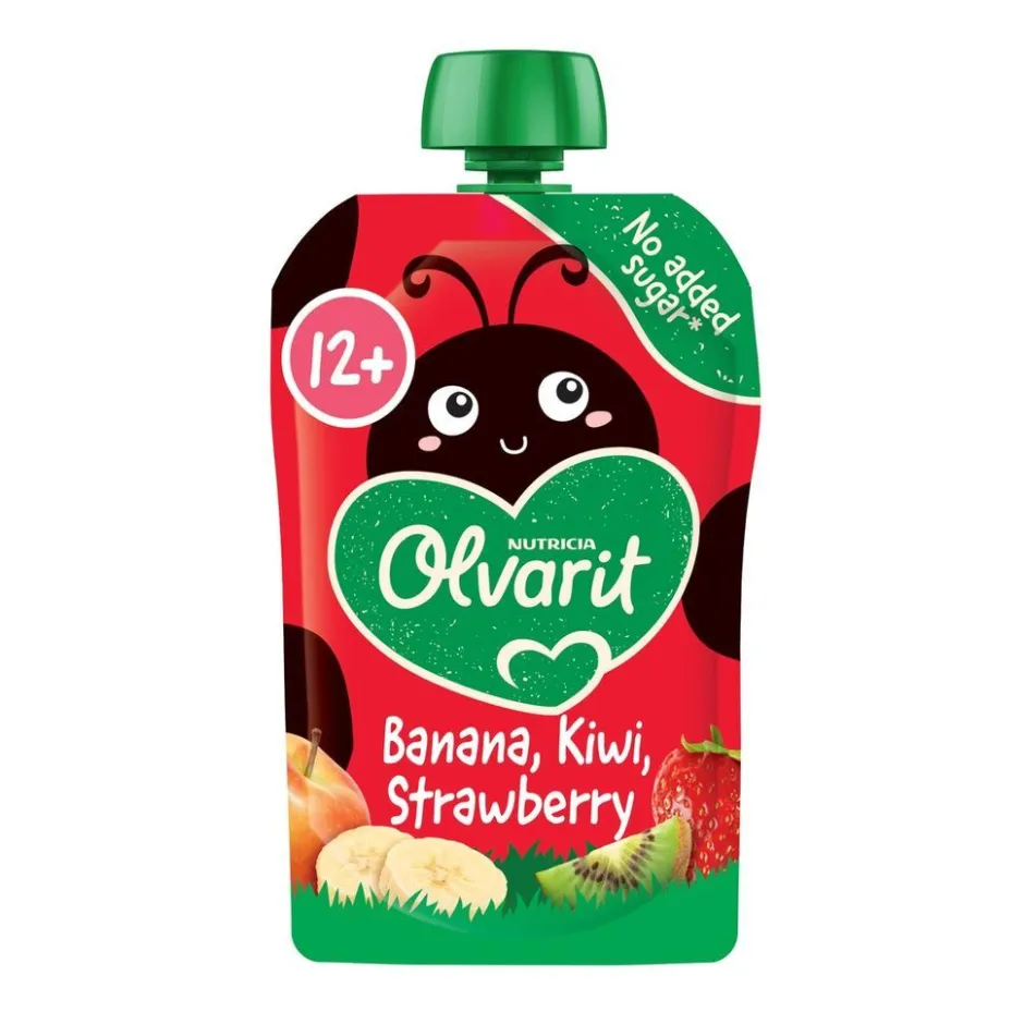 Sale Olvarit 12+M Banaan Kiwi Aardbei Knijpfruit
