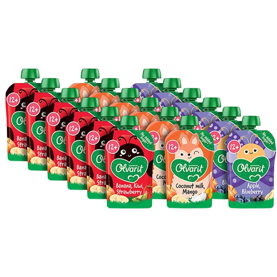 Clearance Olvarit 12+M Knijpfruit Variatiemenu