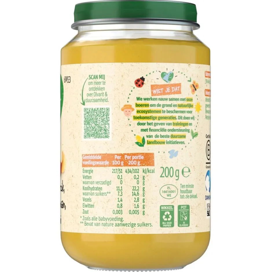 Discount Olvarit 6+M Perzik Banaan Kiwi