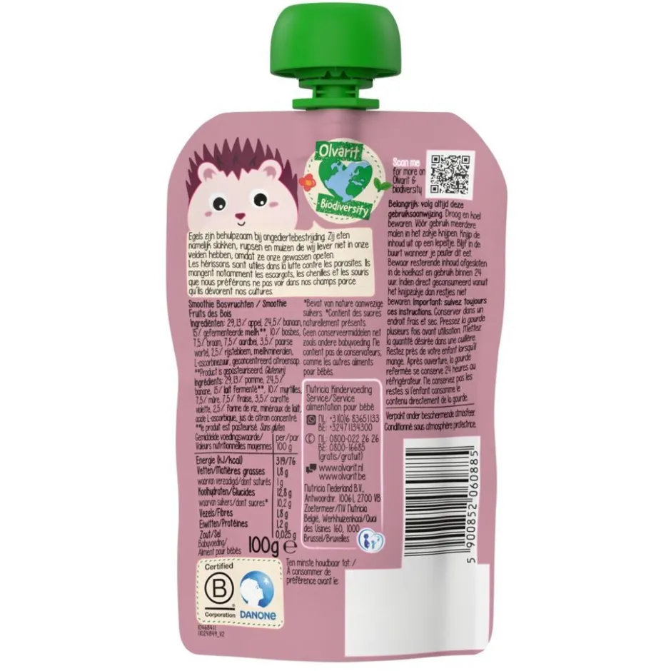 Online Olvarit 12+M Smoothie Bosvruchten Knijpfruit