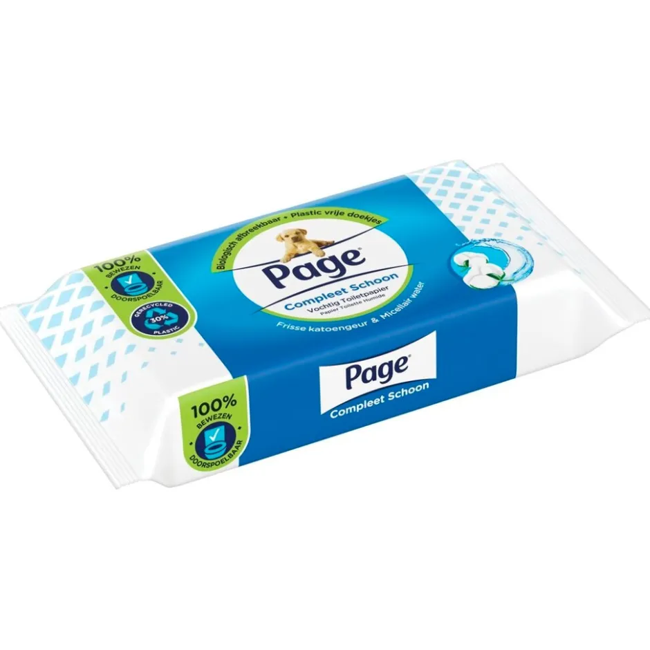 Page Fris en Schoon Vochtig Toiletpapier