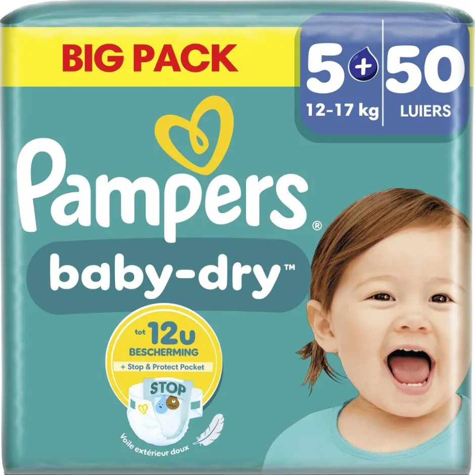 Discount Pampers Baby-Dry Maat 5+ Luiers
