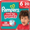 Discount Pampers Baby-Dry Pants Maat 6 Luierbroekjes