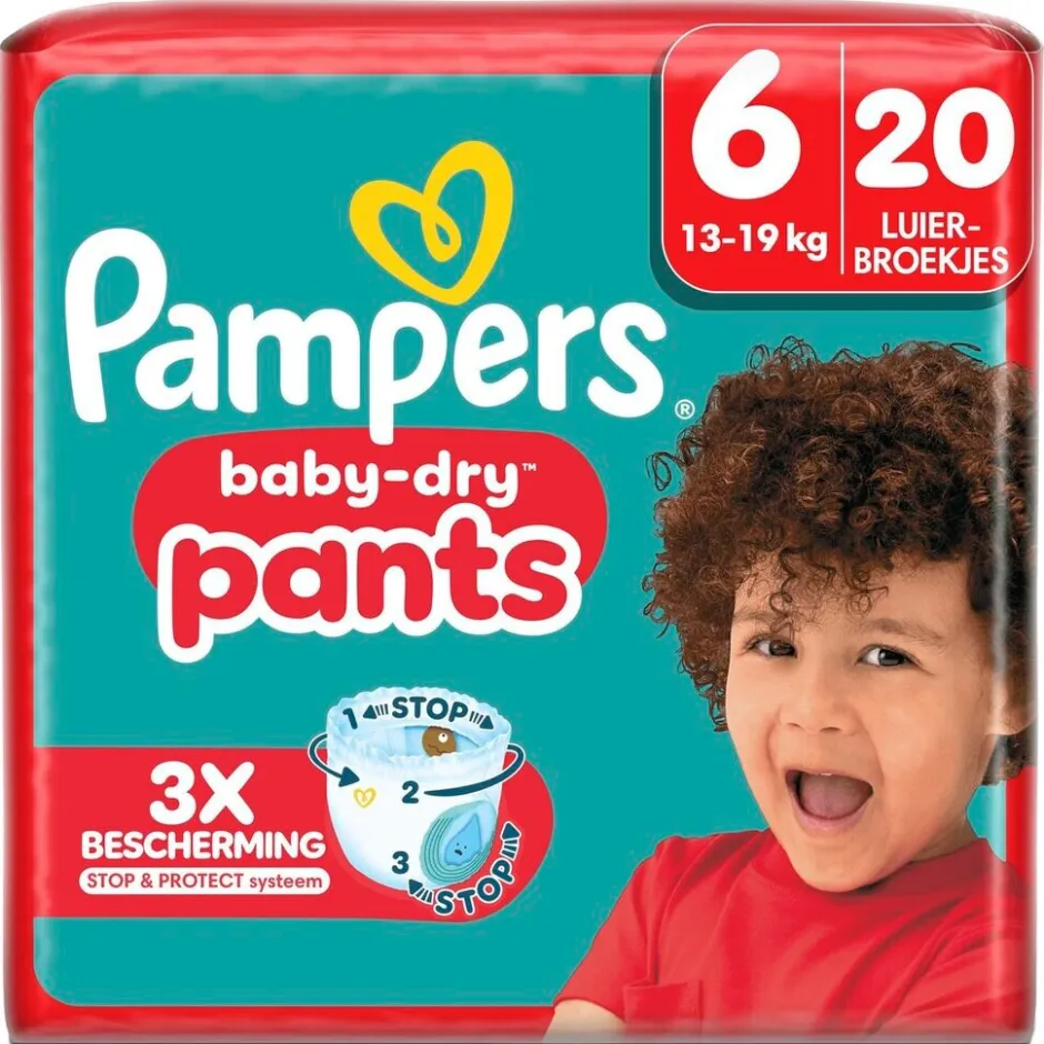 Discount Pampers Baby-Dry Pants Maat 6 Luierbroekjes