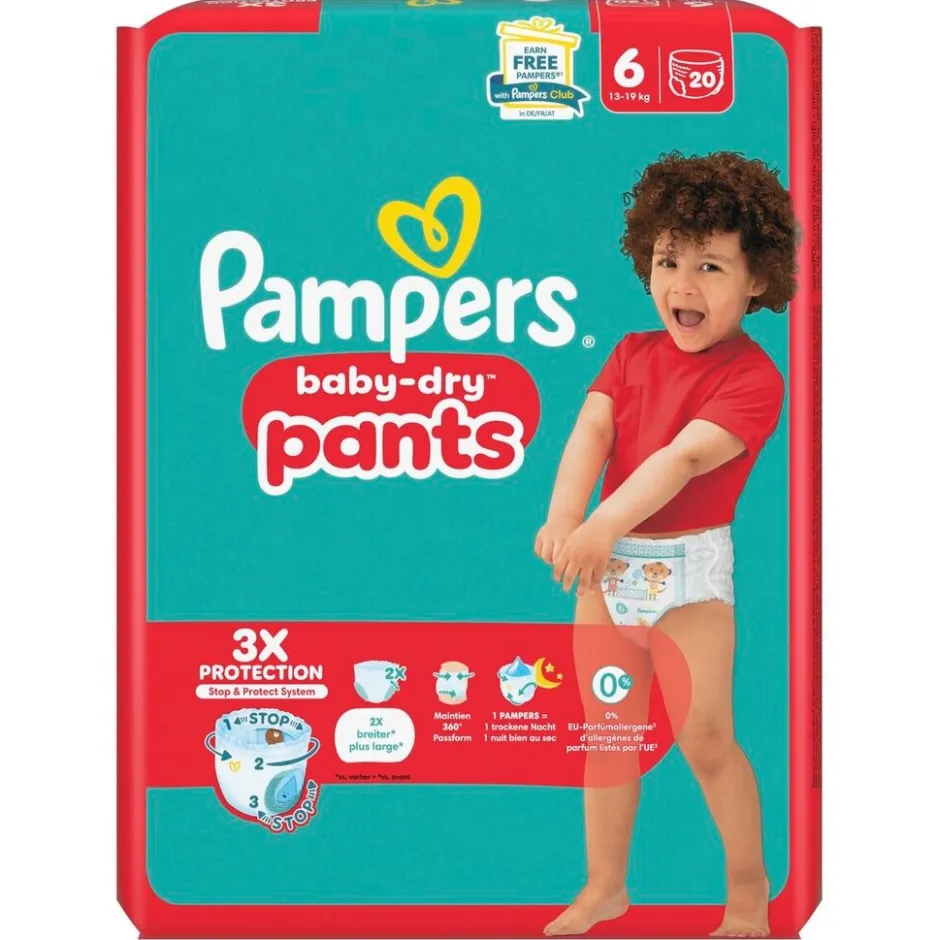 Discount Pampers Baby-Dry Pants Maat 6 Luierbroekjes