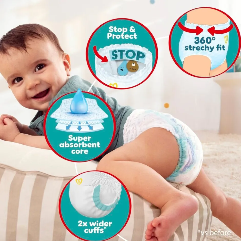 Discount Pampers Baby-Dry Pants Maat 6 Luierbroekjes