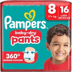 Discount Pampers Baby-Dry Pants Maat 8 Luierbroekjes