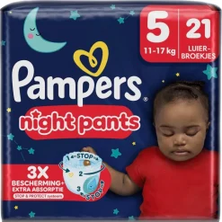 New Pampers Night Pants Maat 5 Luierbroekjes