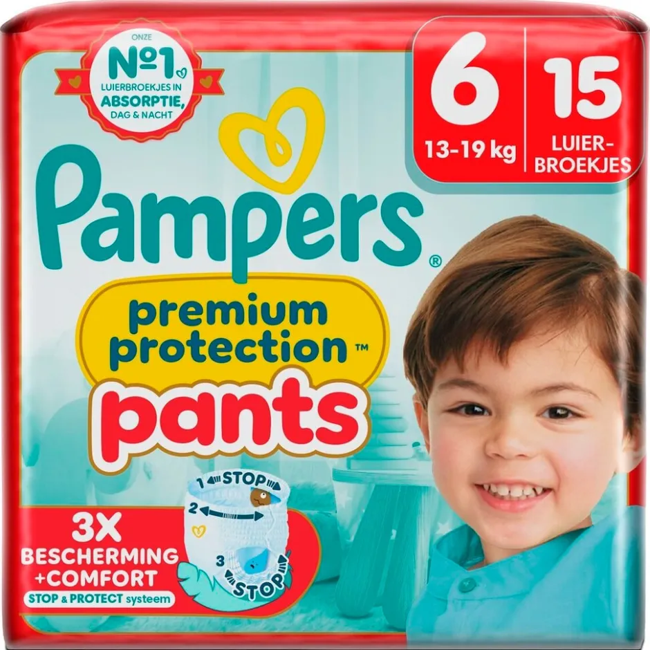 Outlet Pampers Premium Protection Pants Maat 6 Luierbroekjes