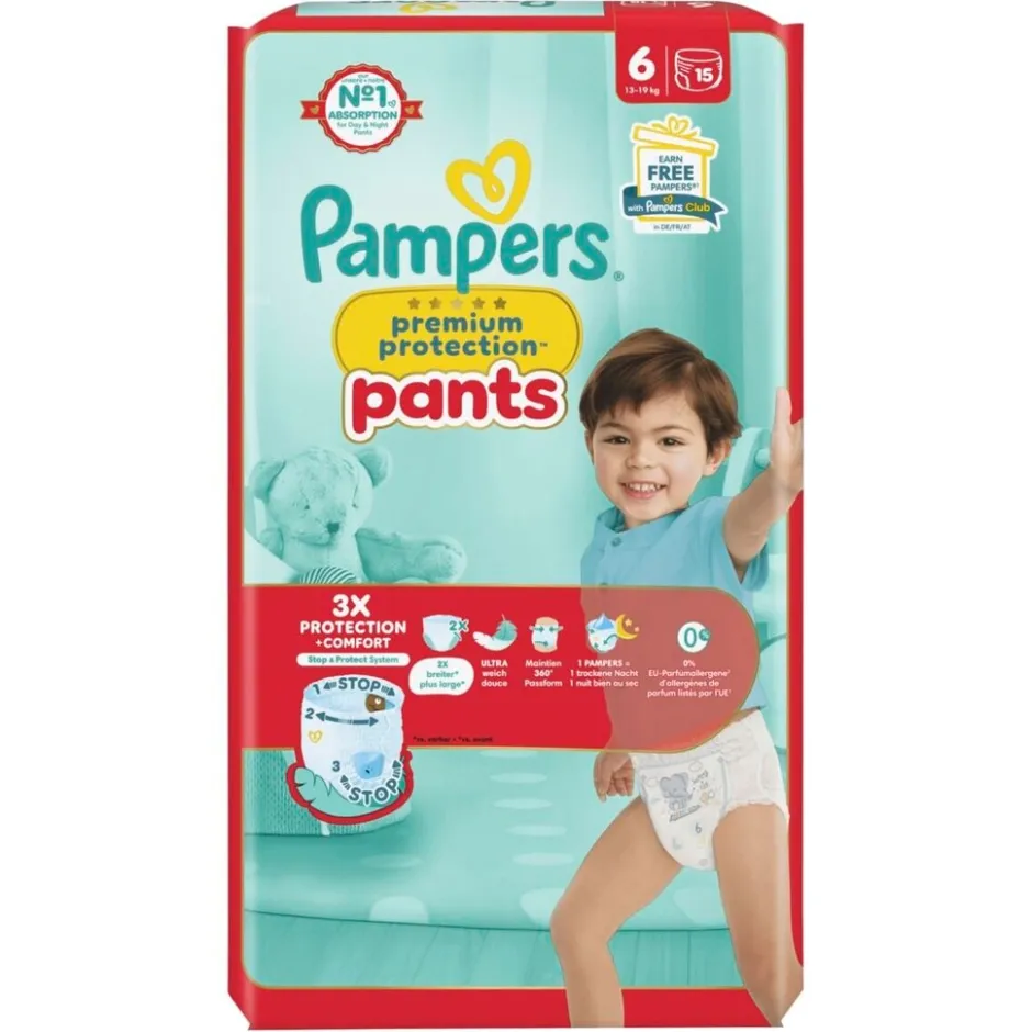 Outlet Pampers Premium Protection Pants Maat 6 Luierbroekjes