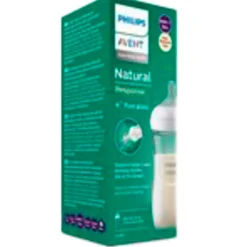 Best Philips Avent Natural Response Fles Glas 240ml – Flow 3 – BPS vrij- 1 fles