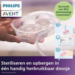 Outlet Philips Avent Soother Ultra Air 0-6M SCF376/24 Nighttime Fopspeen