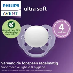 New Philips Avent Ultra Soft SCF091/38 Fopspeen
