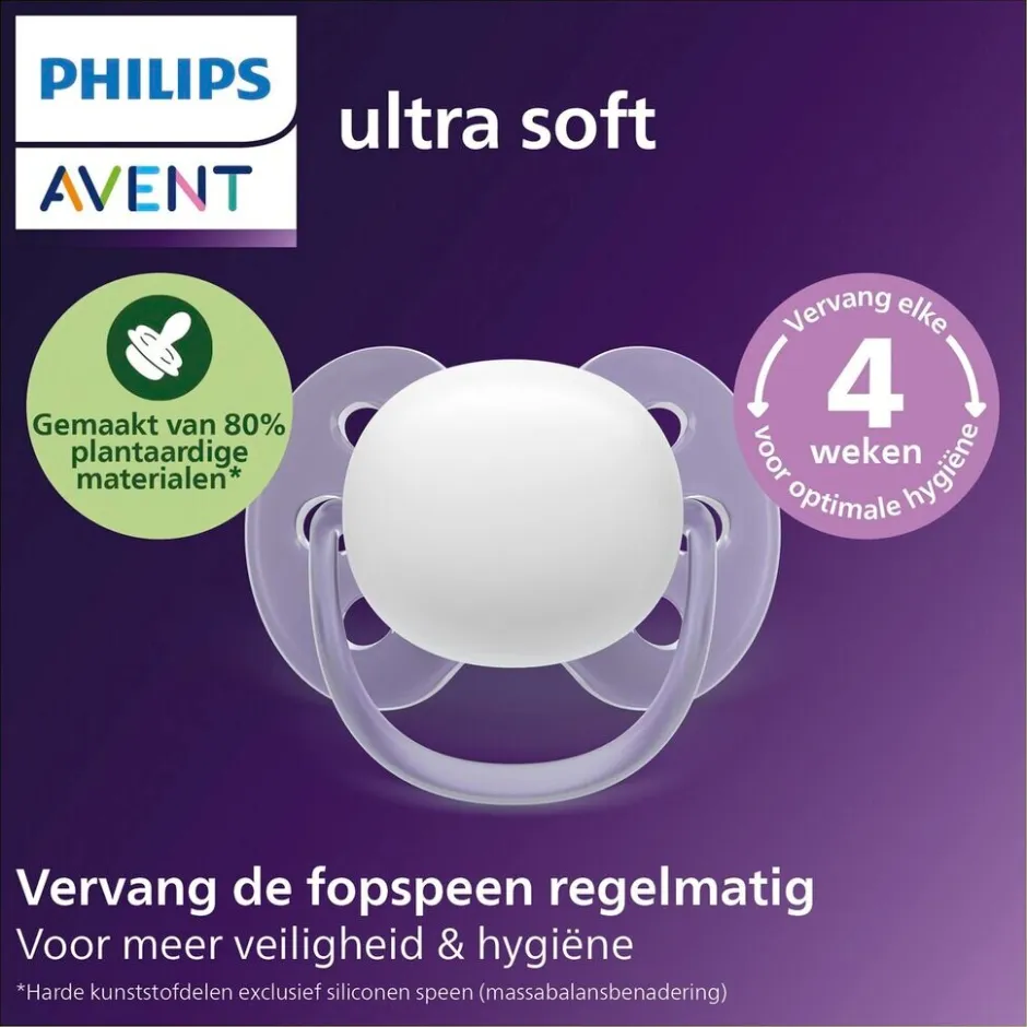 New Philips Avent Ultra Soft SCF091/38 Fopspeen
