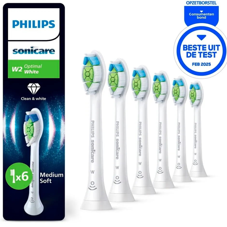 Online Philips Sonicare Optimal White HX6066/87 Opzetborstels