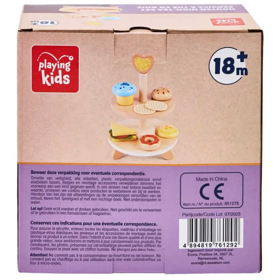 Discount Playing Kids Houten High-Tea Set