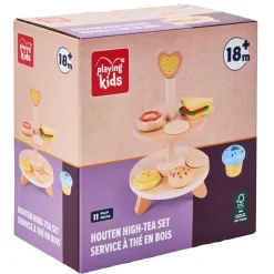 Discount Playing Kids Houten High-Tea Set