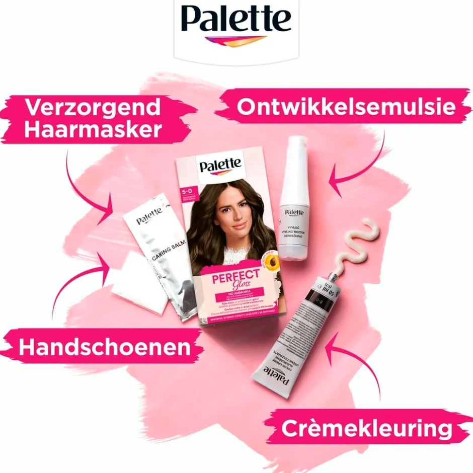 Online Poly Palette Perfect Gloss 5-0 Middenbruin Haarkleuring